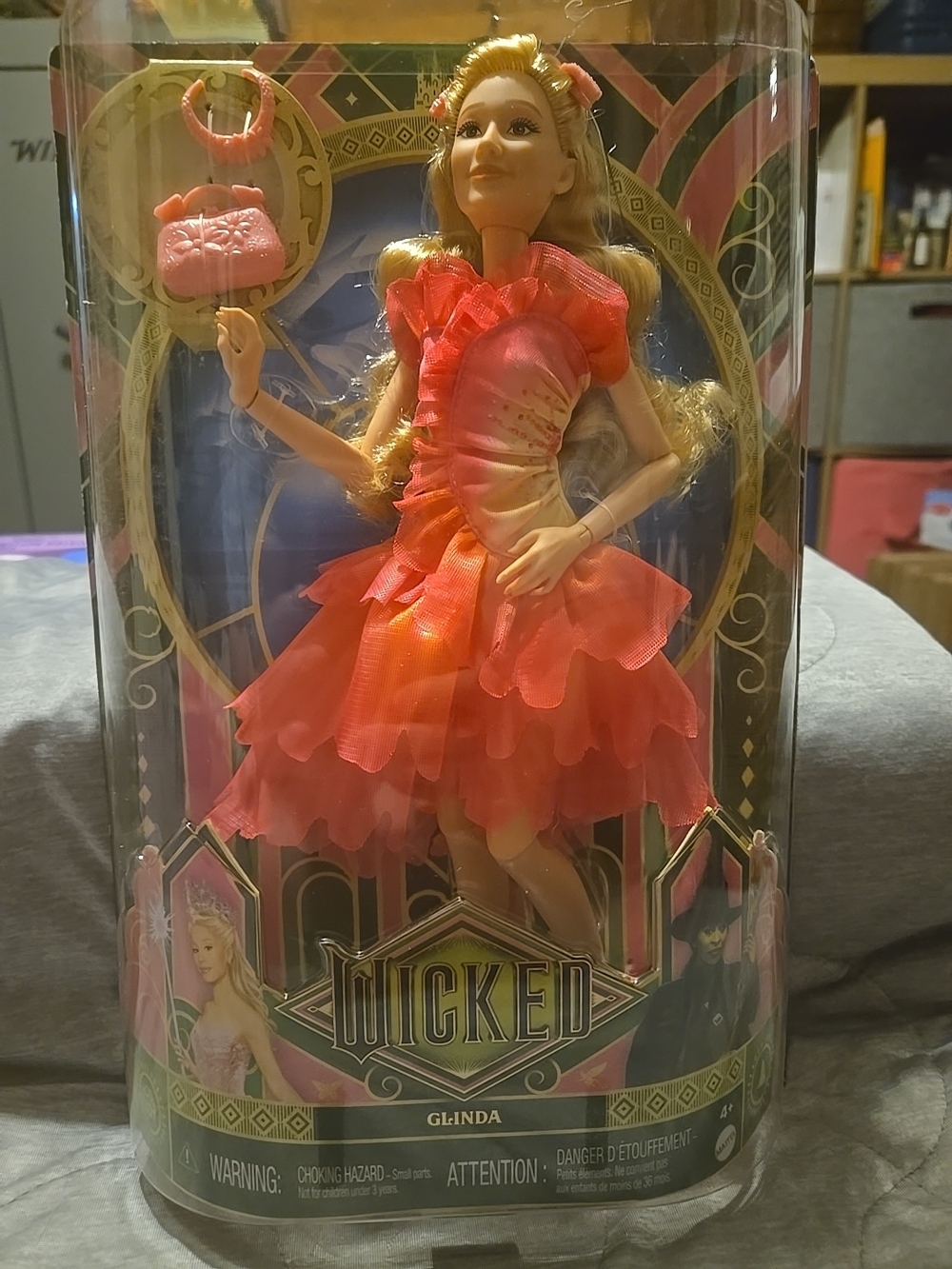 Mattel Glinda Doll in Pink and Gold Dress 143